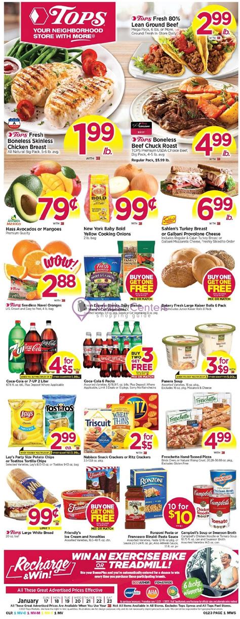 Tops Markets Weekly ad valid from 01/17/2021 to 01/23/2021 - MallsCenters