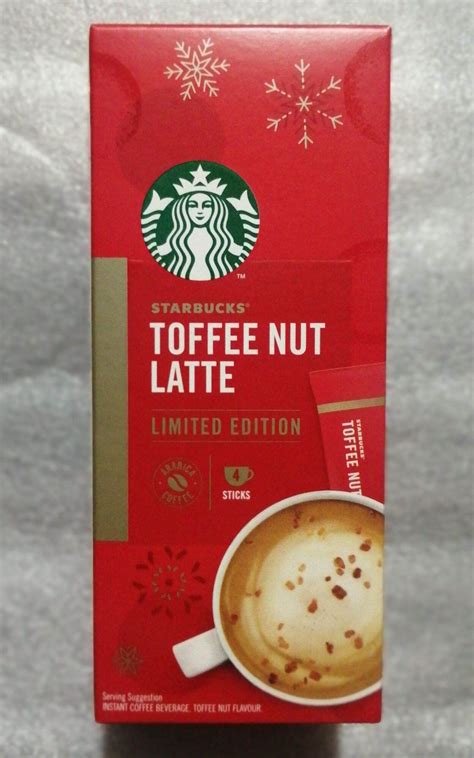 Starbucks Toffee Nut Latte Limited Edition Premium Instant Coffee Mix ...