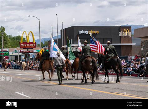 The Mule Days Parade is a staple of the Mule Days celebration in Bishop, Inyo County, CA, USA ...