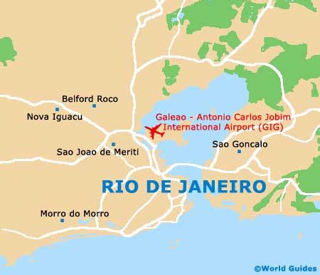 Map of Rio de Janeiro Galeao - Antonio Carlos Jobim Airport (GIG ...