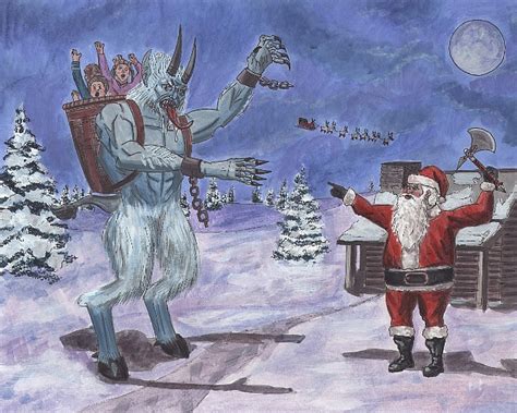 Krampus VS Santa by super-villin on DeviantArt