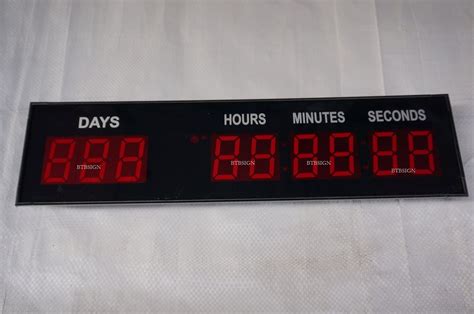 BTBSIGN 1.8'' LED Large Digital Countdown Clock Event Timer with Remote and Buttons - Buy Online ...