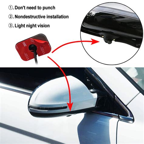 Intelligent Wireless Control Car Side View Camera System Side View Video Input With 5inch Tft ...