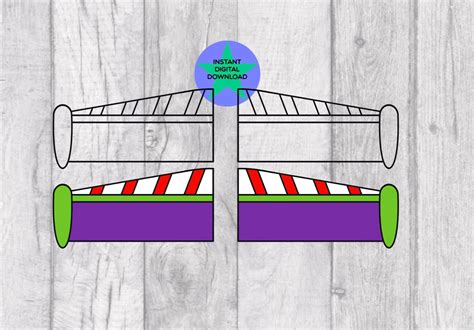 Printable Buzz Lightyear Wings