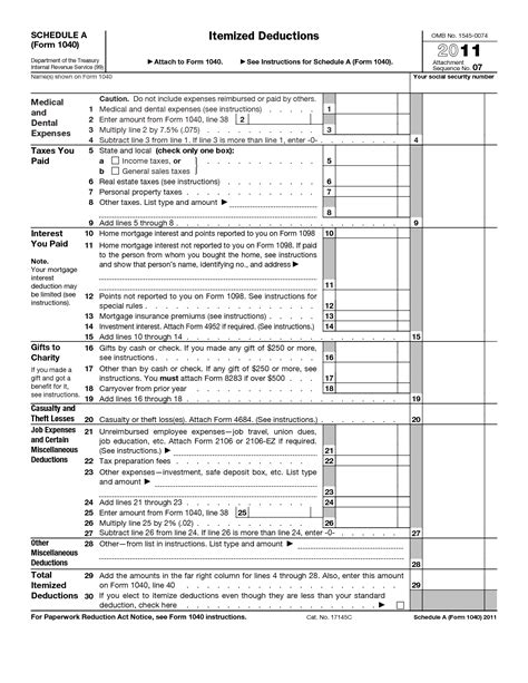 IRS Form 1040 Standard Deduction Worksheet | 1040 Form Printable