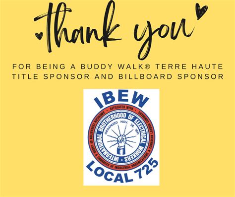 Support Buddy Walk® Terre Haute 2024 | PledgeIt for Charities