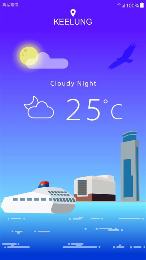 My hometown- Keelung. The weather is cloudy night. #weatherapp #keelung ...