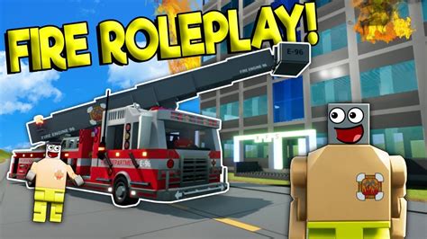 LEGO FIRE FIGHTER JOB IN LEGO CITY! - Brick Rigs Roleplay Gameplay - Lego City Fire Truck ...