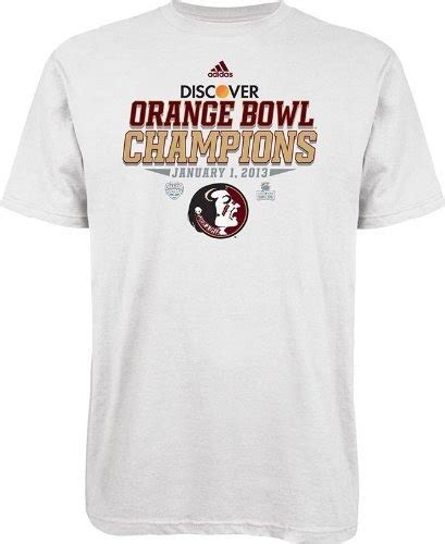 NCAA Florida State Seminoles Men's Orange Bowl Champions Tee by adidas ...