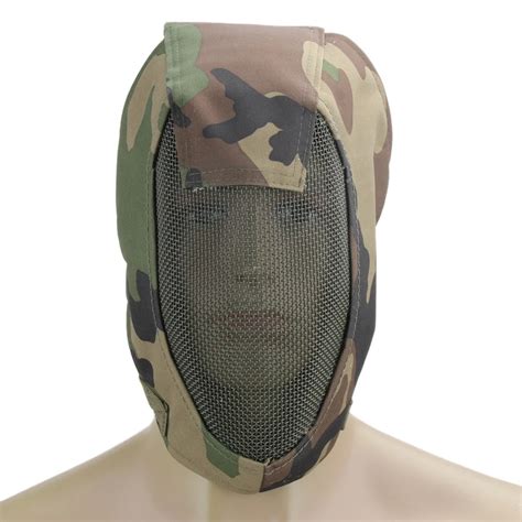 Military Tactical Mask Full Face Metal Steel Wire Mesh Combat Mask ...