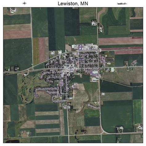 Aerial Photography Map of Lewiston, MN Minnesota