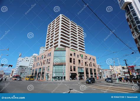 Hakodate City Tram in Hakodate, Hokkaido, Japan. Editorial Image ...