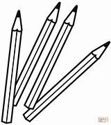 Kleurpotloden Kleurplaat  Gratis Kleurplaten Printen sketch template