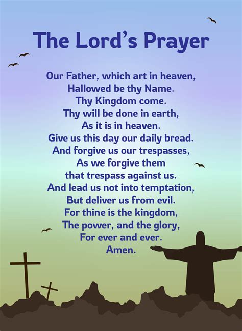 the lord’s prayer kjv printable – PrintableTemplates