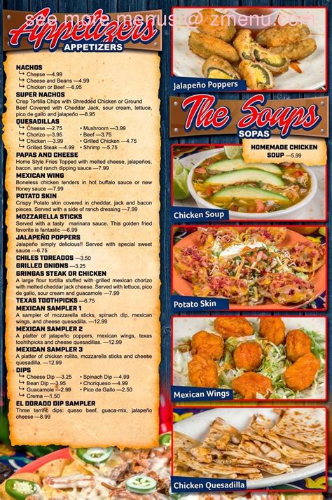 Online Menu of El Dorado - Mexican Restaurant Restaurant, Manchester, Kentucky, 40962 - Zmenu