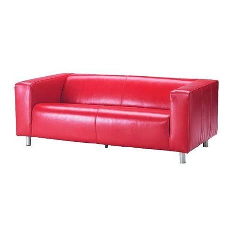 Ikea Klippan sofa | Ikea leather sofa, Small leather sofa, Red leather couches