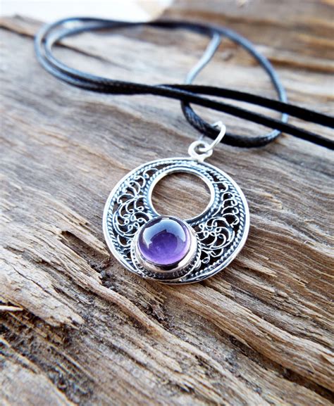 Sterling Silver Amethyst Pendant