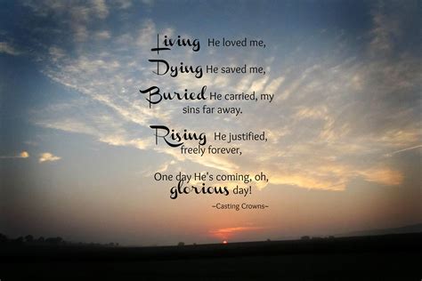 Printable Lyrics To Glorious Day By Casting Crowns