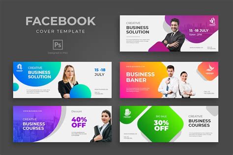 Business Facebook Cover Template, Graphic Templates - Envato Elements