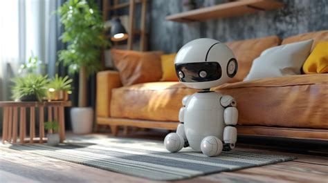 Premium Photo | Friendly domestic robot assistant designed for kids in ...