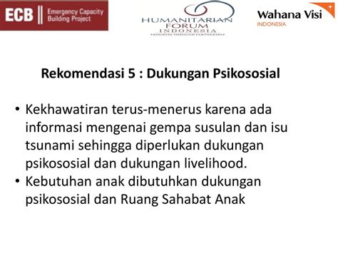 REKOMENDASI JOINT NEED ASSESSMENT - ppt download