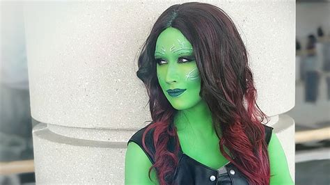 Gamora Makeup Tutorial Guardians of the Galaxy] - YouTube