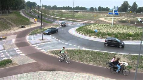 Roundabout with priority for cyclists in the Netherlands, via YouTube. Urban Design Concept ...