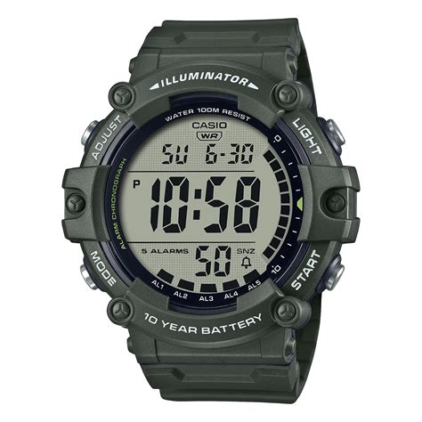 Casio AE-1500WHX-3AV Military Green Big Digital Sports Watch