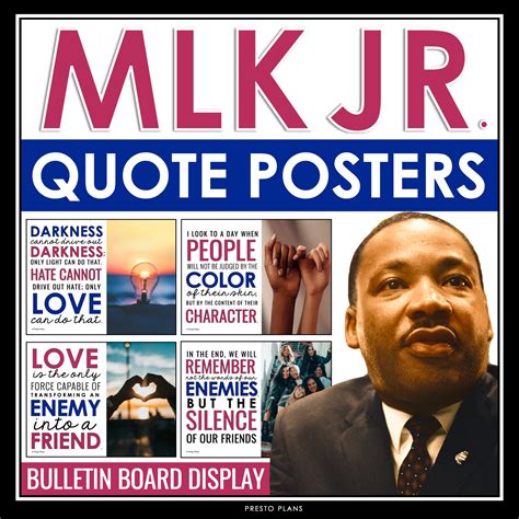 Martin Luther King Jr Day Posters - Classroom Bulletin Board MLK Quotes ...