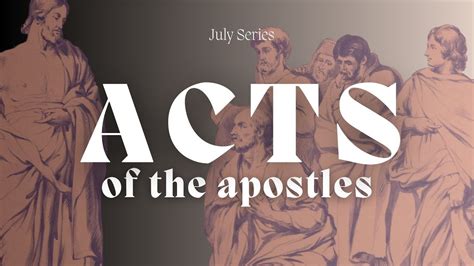 Acts of the Apostles - WK1 - YouTube