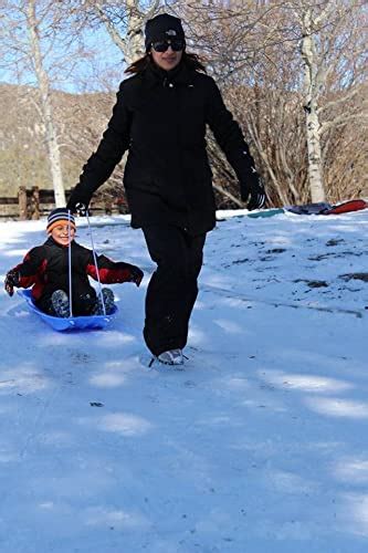 Slippery Racer Downhill Xtreme Flexible Adults and Kids Plastic Toboggan Snow Sled for Up to 2 ...