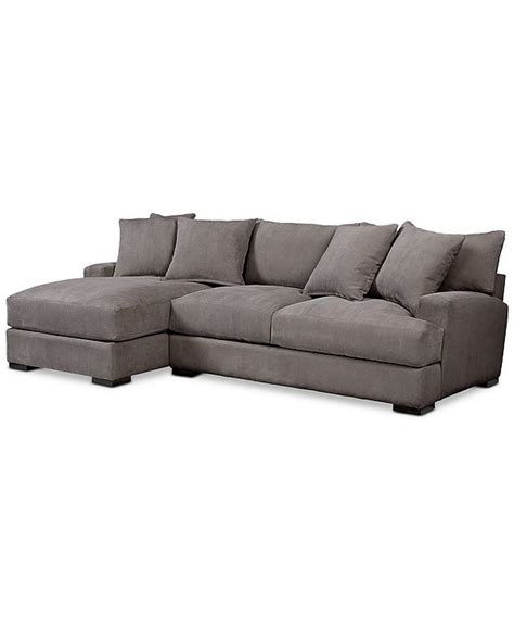 Furniture Rhyder 2-Pc. Fabric Sectional Sofa with Chaise, Created for ...