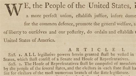 A rare copy of the U.S. Constitution is going up for auction : NPR