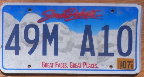 2006 South Dakota vg- | Automobile License Plate Store: Collectible ...