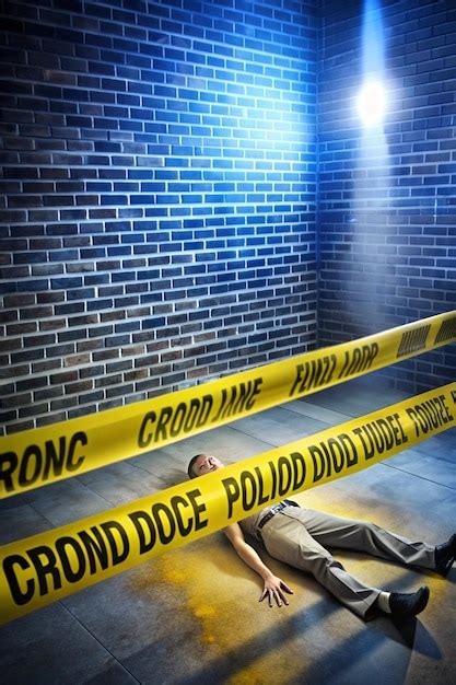 Generic police crime scene background | Premium AI-generated image