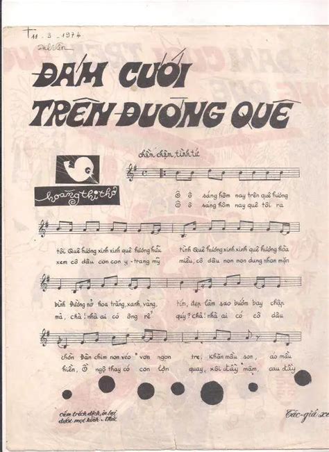 Sheet: Đám cưới trên đường quê - song lyric, sheet | chords.vip