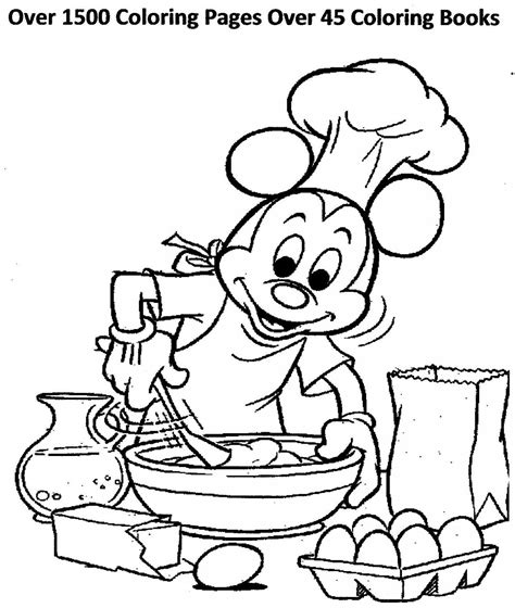 Mickey Thanksgiving Coloring Pages