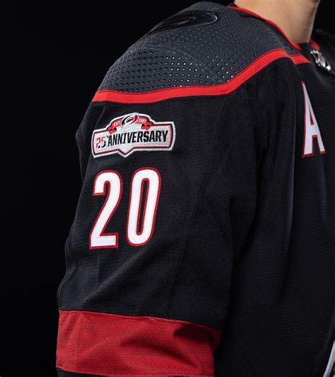 Canes unveil official 25th Anniversary patch : r/hockeyjerseys