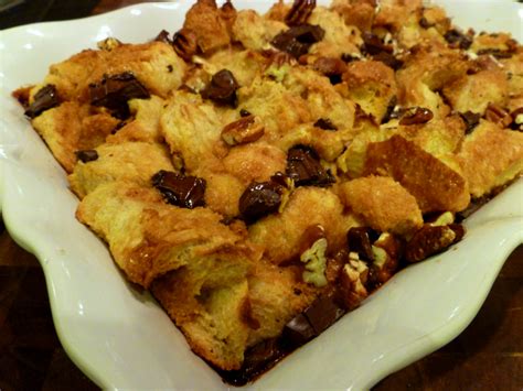 dark chocolate caramel bread pudding - The Baking Fairy