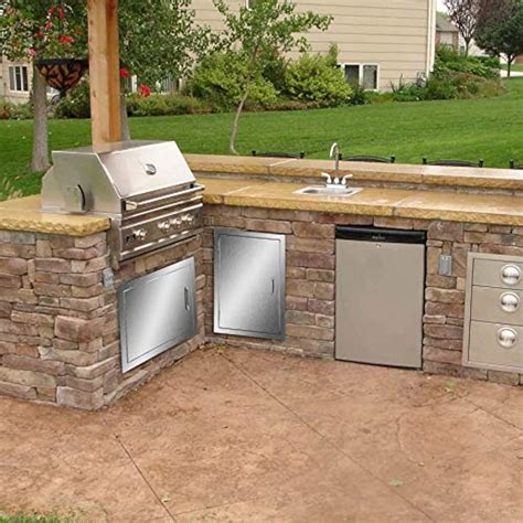 Stainless Steel Outdoor Kitchen Doors - Image to u