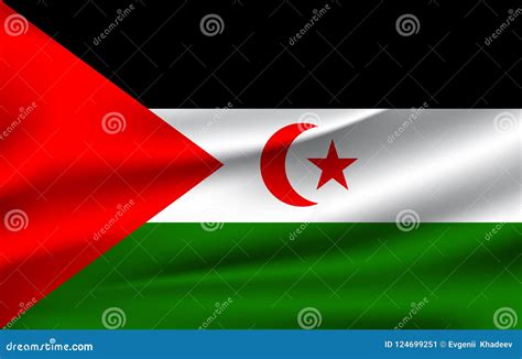 Western Sahara Flag Vector Illustration. Stock Illustration ...