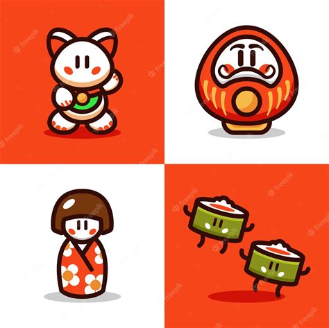 Premium Vector | Japanese Culture cartoon vector illustration