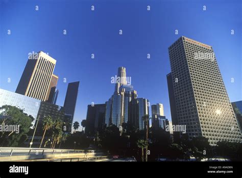 DOWNTOWN SKYLINE LOS ANGELES CALIFORNIA USA Stock Photo - Alamy