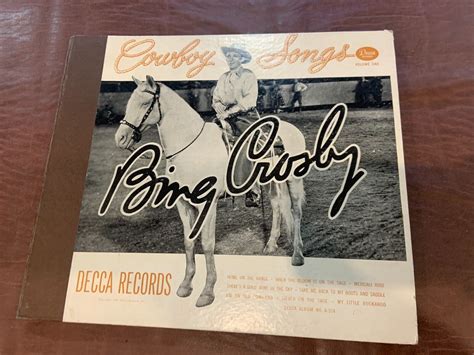 Bing Crosby Cowboy Songs 1947 Decca 4 Record Set 78RPM Album No. A-514 Vol 1 | eBay