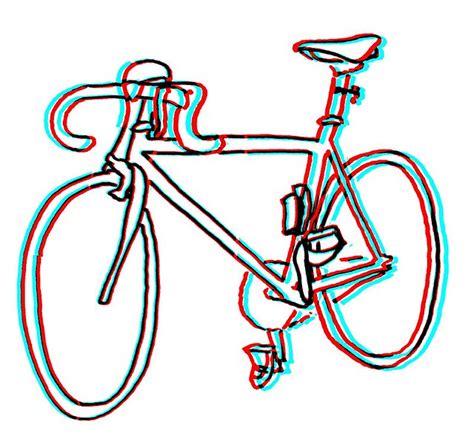 Bike Drawing | 3D-ified by hand from 2D line art. | tps12 | Flickr