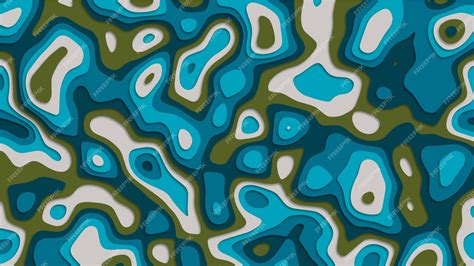 Premium Vector | Contour map background papercut style