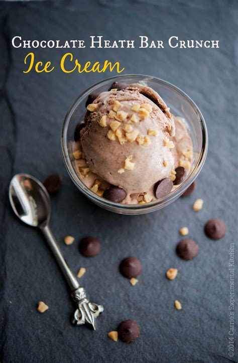 Chocolate Heath Bar Ice Cream | Carrie's Experimental Kitchen