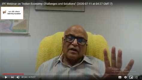 IPF Webinar on Indian Economy: Challenges and Opportunities - India Policy Foundation