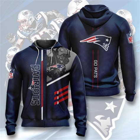 New England Patriots Hoodies 3 lines graphic gift for fans -Jack sport shop