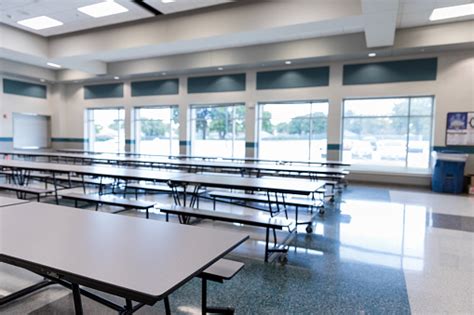 Empty School Cafeteria Stock Photo - Download Image Now - iStock